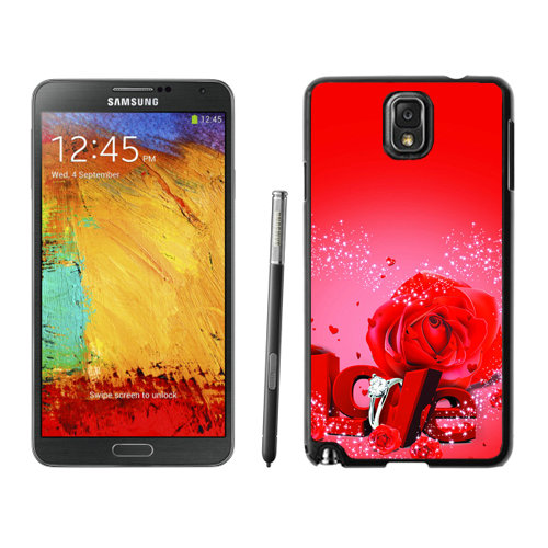 Valentine Love Rose Samsung Galaxy Note 3 Cases EBB